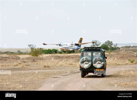 Mombasa Air Safari Plane Coming Into Land At Olkiombo Airstrip With A