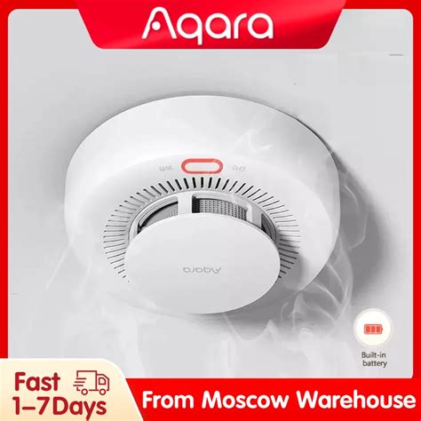 AQARA Detector De Humo Inteligente Zigbee 3 0 Monitor De Alarma De