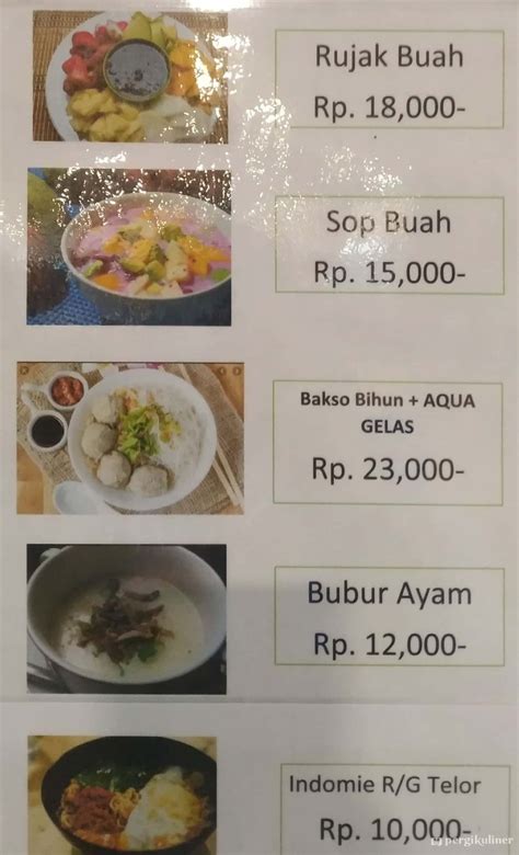 Selalu Diperbarui Menu Warung Pojok Thamrin