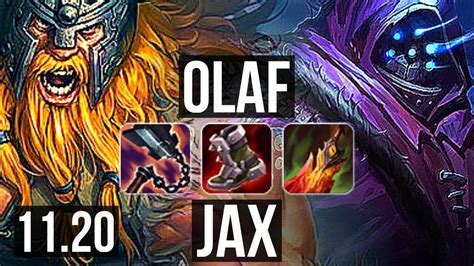 Olaf Vs Jax Top Games M Mastery Dominating Euw Diamond