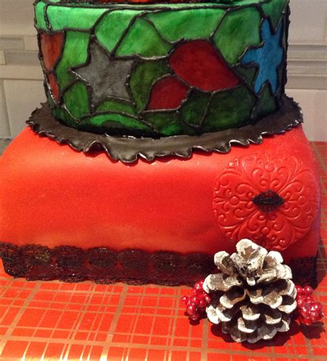 Christmas Themed Birthday Cake - CakeCentral.com