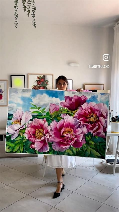 Big Watercolor Painting Artist Janet Pulcho Home Decoration Video