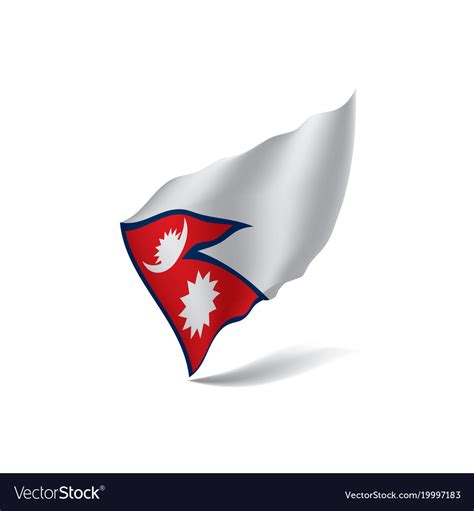 Nepal flag Royalty Free Vector Image - VectorStock