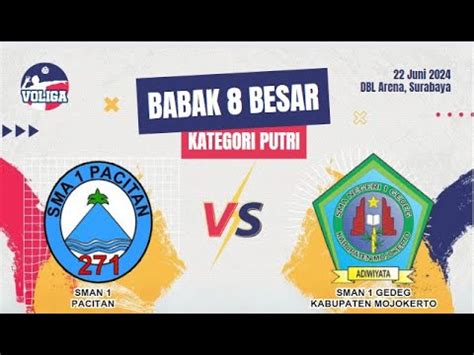 LIVE SMAN 1 PACITAN VS SMAN 1 GEDEG KABUPATEN MOJOKERTO VOLI PUTRI