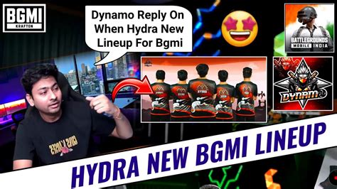 Dynamo Reply On Hydra New Lineup Bgmi Dynamo Gaming YouTube