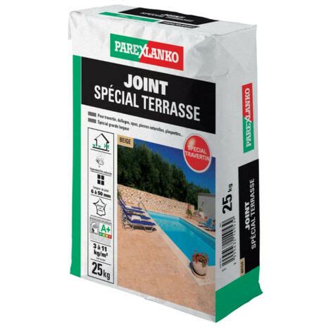 Lot De Sacs De Joint Sp Cial Terrasse Parexlanko Beige Kg