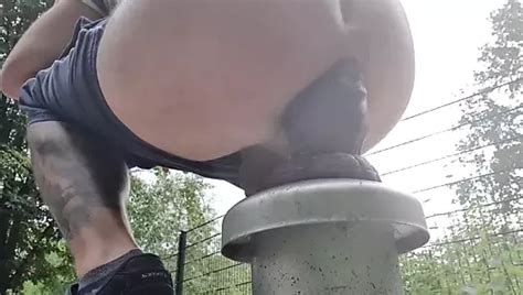 Biken Mit Dildo Im Wald Berqueren Der Autobahn Xhamster