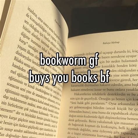 An Open Book Sitting On Top Of A Table Next To The Words Booksworm Gf Buys