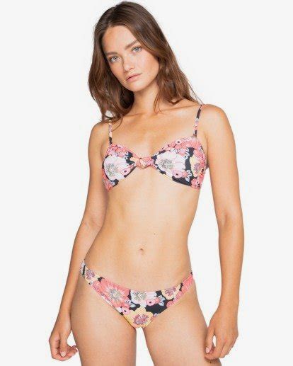 Sol Searcher Knotted Bandeau Top De Bikini Para Mujer Billabong