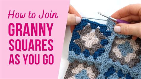 How To Join Granny Squares Continuous Join As You Go Granny Squares Step By Step Youtube