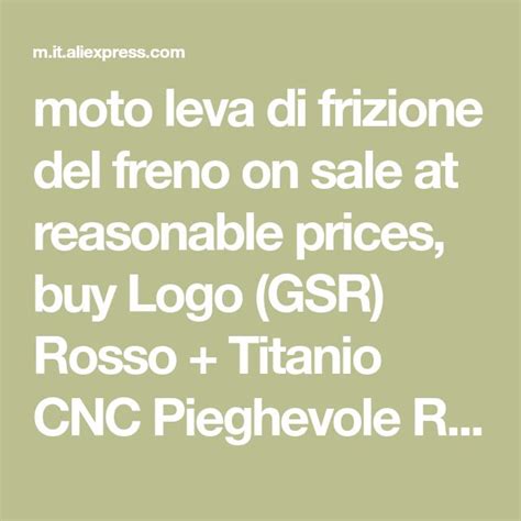 Moto Leva Di Frizione Del Freno On Sale At Reasonable Prices Buy Logo