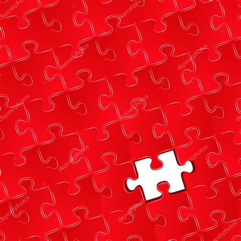 Jigsaw Puzzle With One Missing Piece — Stock Vector © Human306 6246305