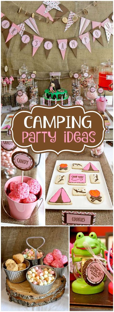 Camping Birthday Camp Out Indoor Party Catch My Party Camping