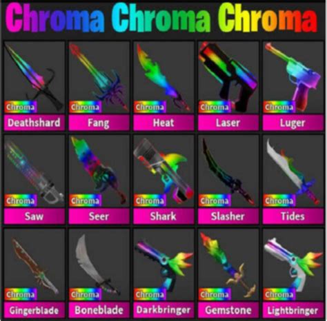 Mm2 Chroma Set Chroma Set Full Chroma Set Pet GÜnstige Und