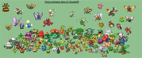 All Grass and Bug Pokemon by sauske04 on DeviantArt