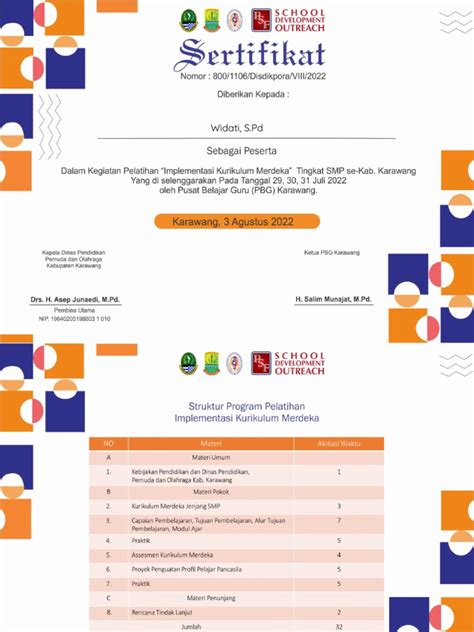 Widati Spdsertifikat Ikm Smp Pdf