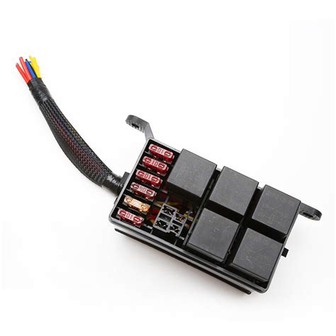 6 Slot Heavy Duty 12VDC 5 Pin Universal Switch Fuse Relay Junction