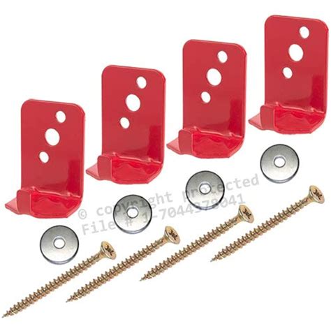 Lot Of 4 Fire Extinguisher Bracket Wall Hook Mount Hanger Universal For 5 Lb