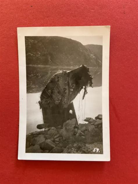 ORG FOTO WK2 WW2 Gebirgsjäger Norwegen 1940 engl Schiff Narvik