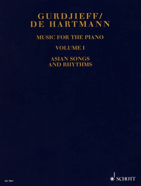 Music For The Piano From Gurdjieff Georges Ivanovich Hartmann Thomas