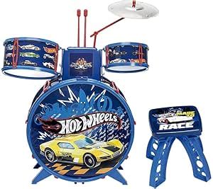 Bateria Infantil Radical Hot Wheels Azul Amazon Br Brinquedos E