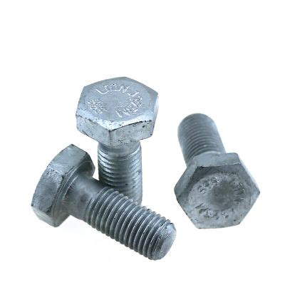 Customized Logo HDG ASTM A325 A325m Fastener Heavy Hex Bolt And Nut