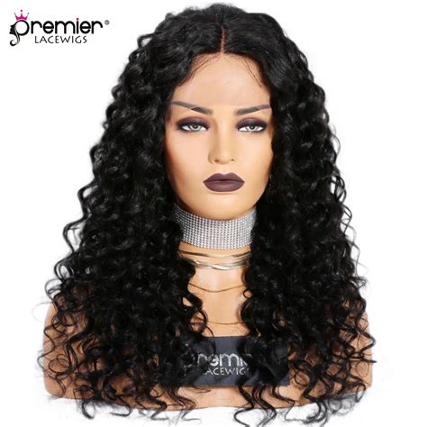 Premier 13x3 Lace Frontal Wig 100 Indian Remy Human Hair Curly 150