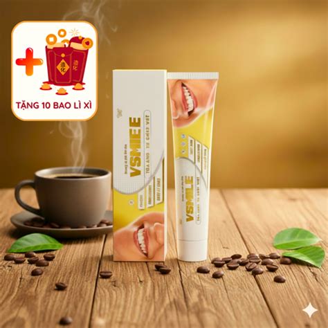 Kem Đánh Răng Vsmile 150g - Hương Cà Phê Tươi Mát, Bảo Vệ Răng Miệng ...