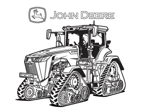 Kolorowanka Traktor John Deere Kolorowanki Dla Dzieci Do Off