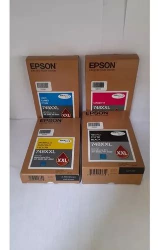 Kit De Cartuchos Epson Xxl Original Wf Wf Parcelamento