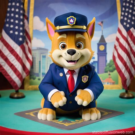 Donald Trump Joins Paw Patrol as Mayor Humdinger | Stable Diffusion Online