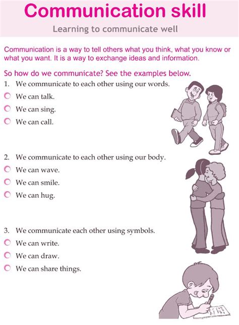 Effective Communication Skills Worksheets