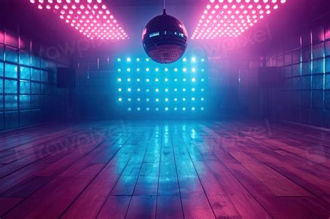 1980s empty disco floor dance | Premium Photo - rawpixel