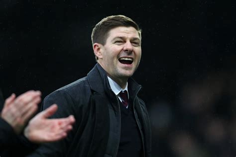 Photos Gerrard Teases Everton Fans After Aston Villa Win