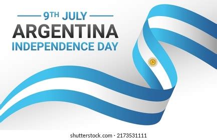 9th July Happy Argentina Independence Day Stock Vector (Royalty Free) 2173531111 | Shutterstock