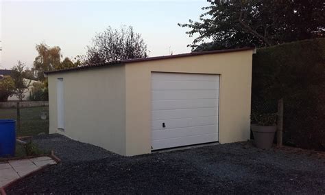 Garage préfabriqué en béton 1 pente Guillossou Doizon