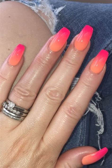 16 Orange Ombre Nails That Are Trendy In 2023 Orange Ombre Nails