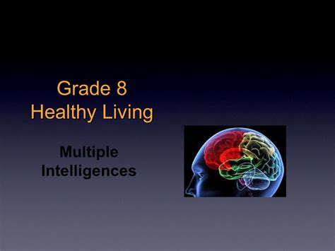 Grade Healthy Living Multiple Intelligences Take The Survey To Find