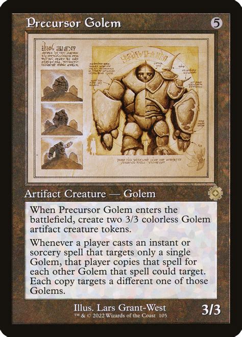 Precursor Golem · The Brothers' War Retro Artifacts (BRR) #105 · Scryfall Magic The Gathering Search