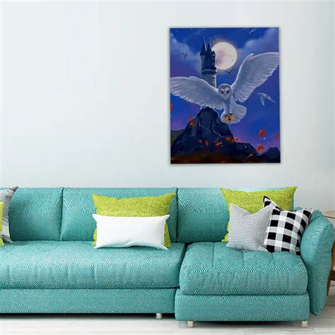 Hedwig Harry Potter Owl Painting Art Of Paint By Numbers