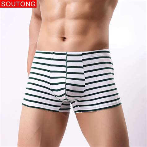 Soutong Men Underpants 4 Pcs Lot Cotton Mens Boxers Shorts Underwear