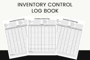 Inventory Control Log Book Canva Kdp Graphic By Bks Studio Creative