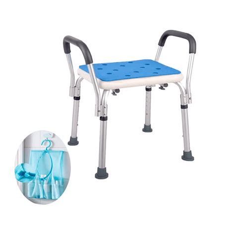 Medokare Shower Chair with Padded Seat - Shower Bench for Seniors with ...