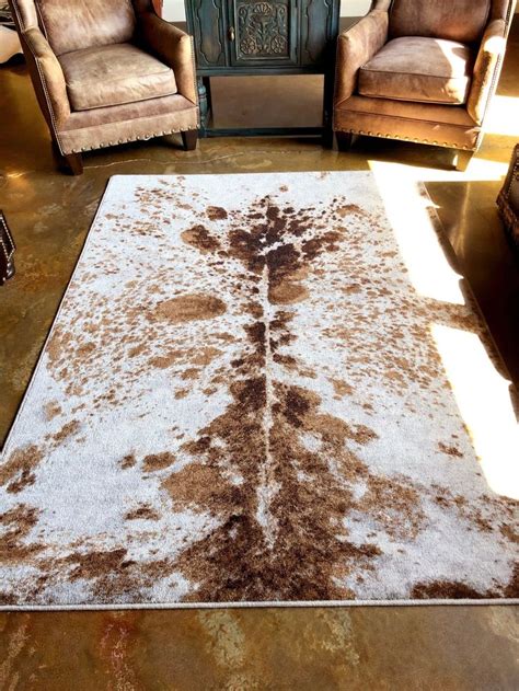 Longhorn Brown Spotted Western Rugs Your Western Decor