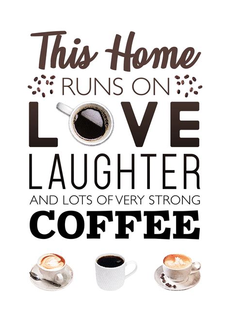 Digital Prints Art And Collectibles Kitchen Poster Printable Coffee Signs Printable Quotes Coffee