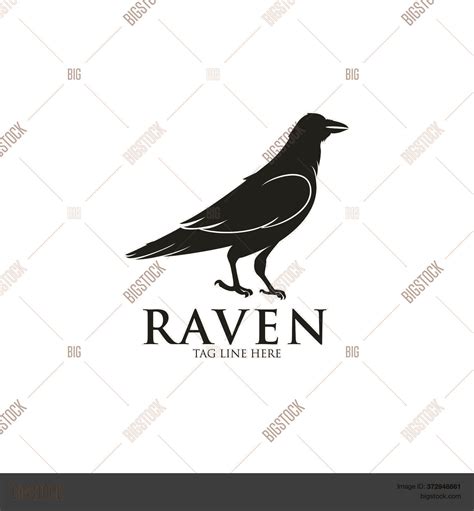 Raven Logo Icon Vector & Photo (Free Trial) | Bigstock