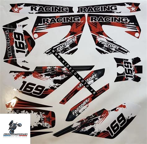 Kit déco Derbi 50 XTREME XRACE Red Racing Kitdeco moto fr