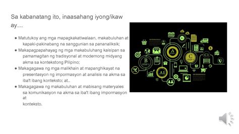 Solution Yunit Iv Pagpoproseso Ng Impormasyon Para Sa Komunikasyon