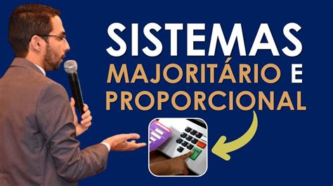 Sistema Majorit Rio E Proporcional I Prof Walber Oliveira Youtube