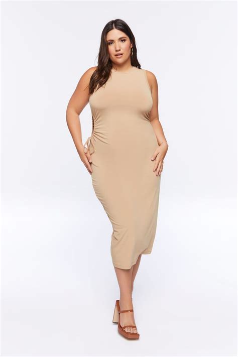 Plus Size Cutout Midi Dress